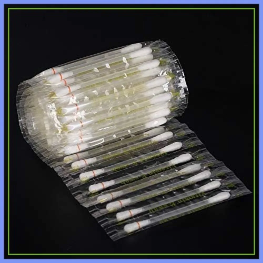100Pcs Disposable Lip Oil Cotton Swabs for Moisturizing Lips & Gum Protection Before Teeth Whitening