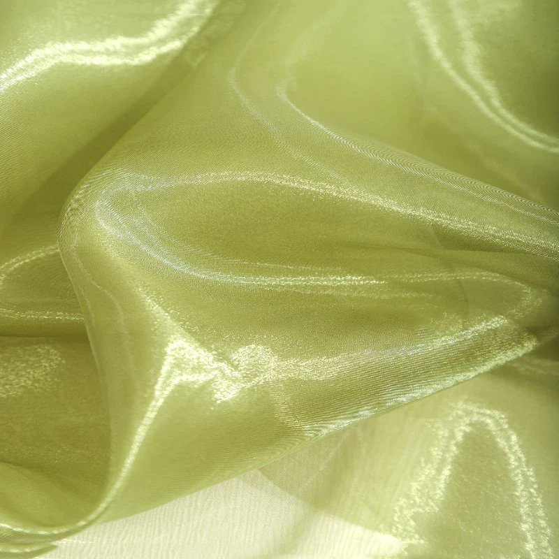 미러 크리스탈 오간자 원단 시어 크리스탈 광택 여름 의류 셔츠 인형 옷 장식 DIY 재봉 재료