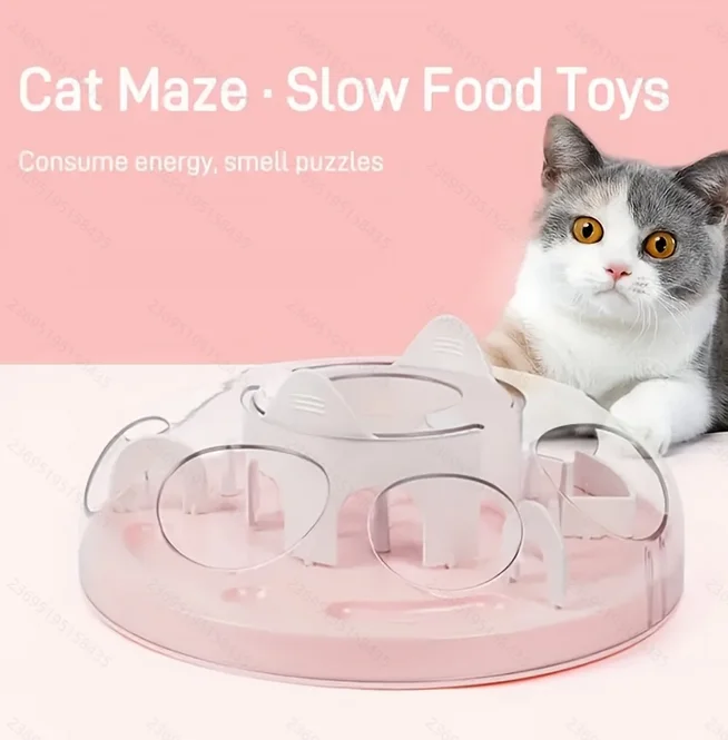 

Силиконовые медленные миски для собак и кошек, интерактивная игрушка-головоломка для дрессировки домашних животных, сохраняют собаки, кошки, занятия, предотвращает щенку котят Ov