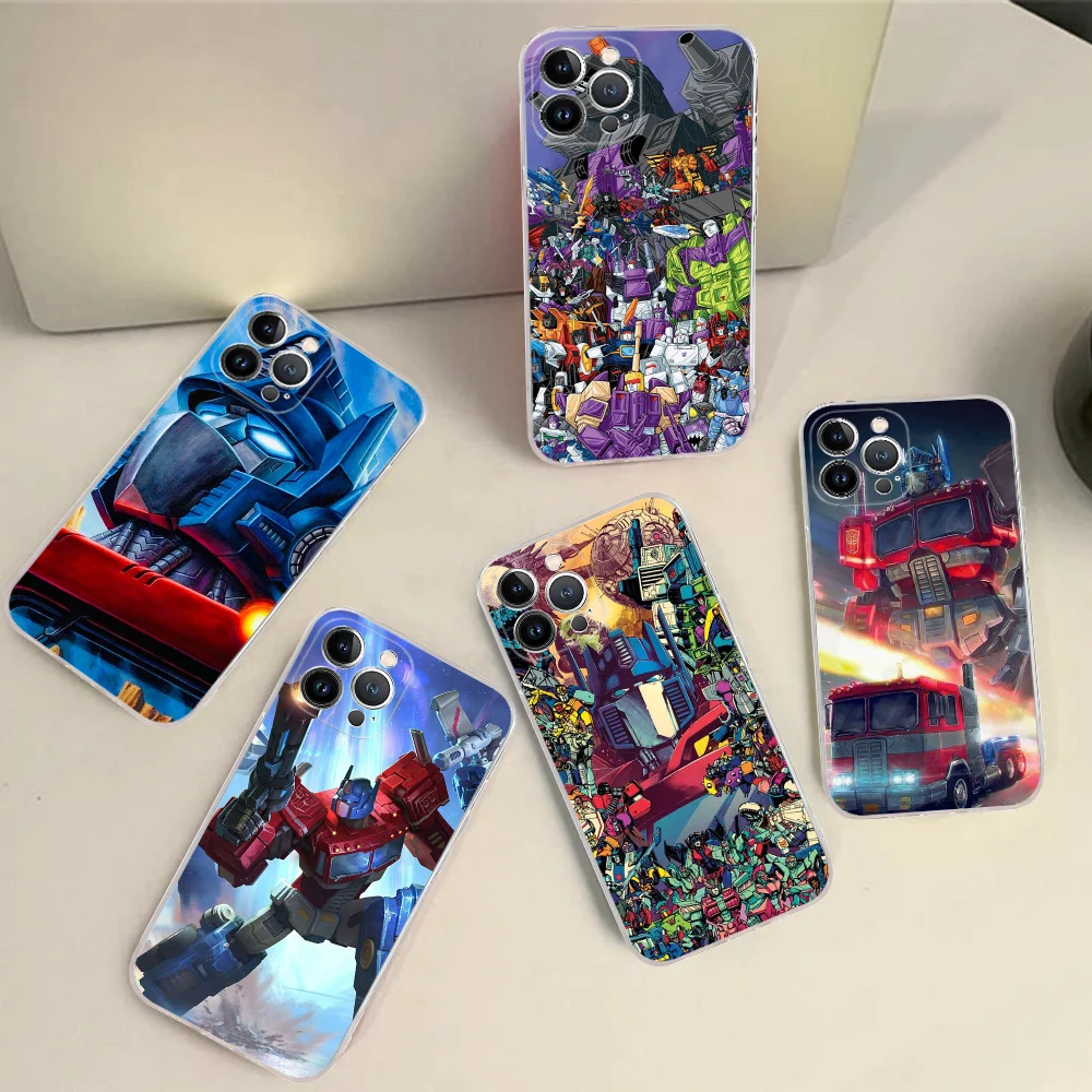 

Cartoon T-Transformers Autobot Phone Case Silicone Soft For Iphone 15 14 13 12 11 Pro Mini XS MAX 8 7 6 Plus X XS XR Cover