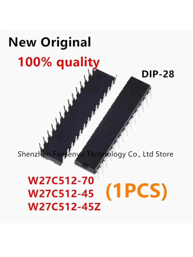 (1piece) 100% New W27C512-70 W27C512-45 W27C512-45Z DIP-28