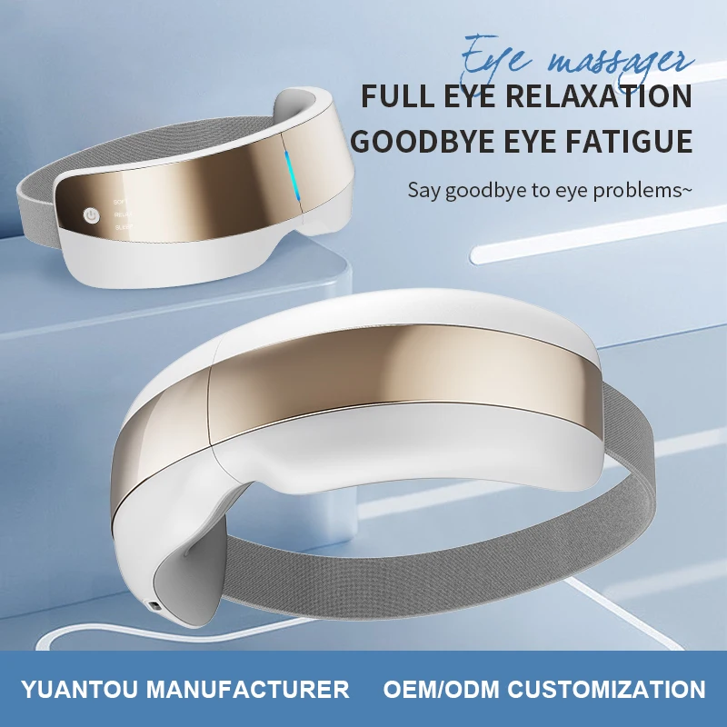 AI Eye Care Massage Foldable Electric Smart Eye Massager With Heat Compression