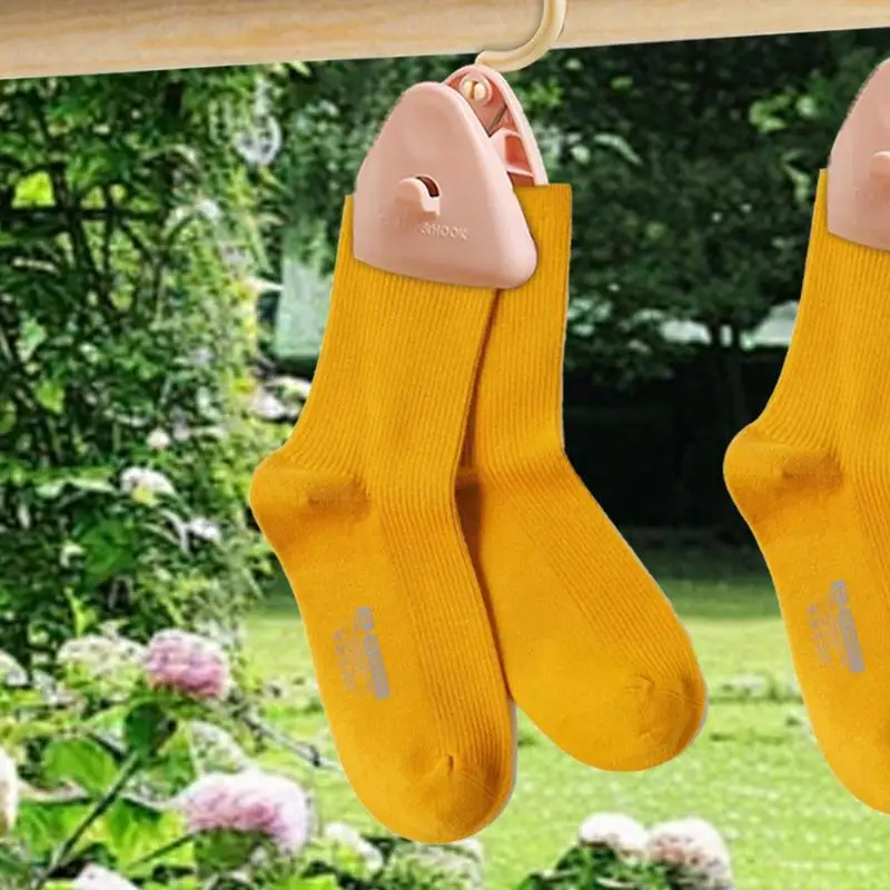 Ganchos de lavanderia clipe giratório ganchos de lavanderia cabides de inicialização resistente à prova de vento portátil super hold braçadeiras para meias sutiãs toalhas