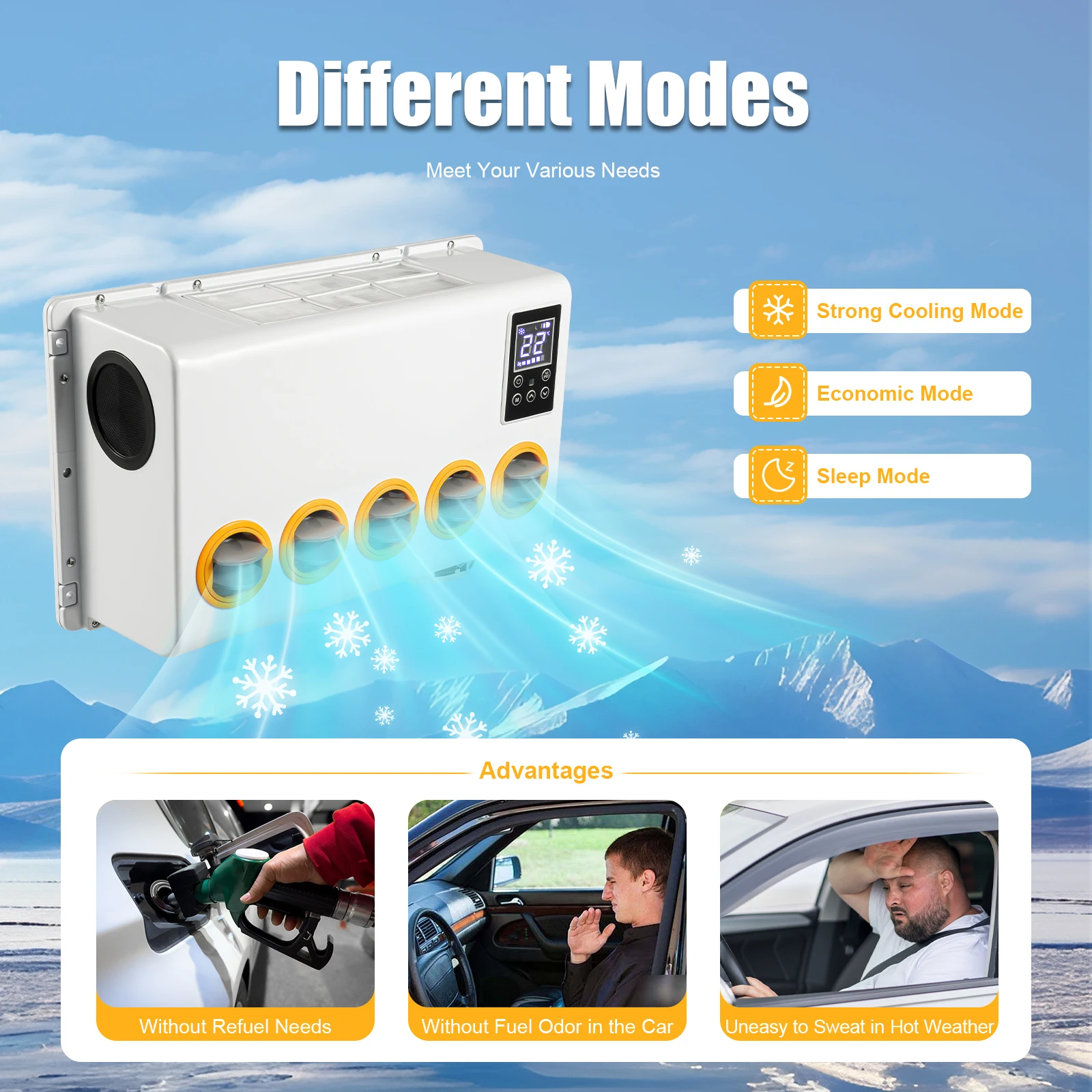 12V  Universal Truck Cab Air Conditioner