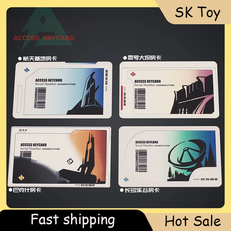 Cartão de Jogo Delta Force Bucksh Room Key Longbow Valley Dam Zero Space Station Metal Bullet Card Coleções de Brinquedos Presentes para Meninos