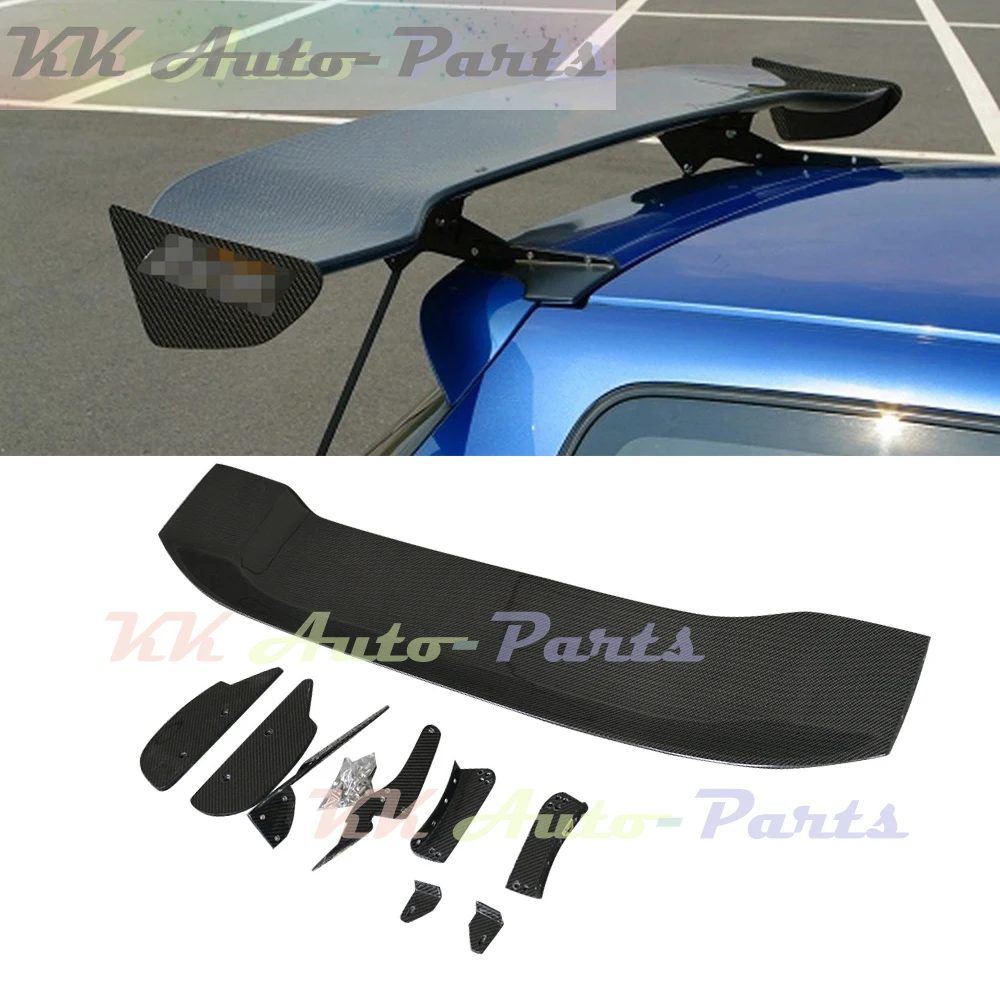 Alerón Trasero de Fibra de Carbono Estilo JS para Honda FIT GE8 GK5 2008-2019, Accesorios de Tuning para Auto
