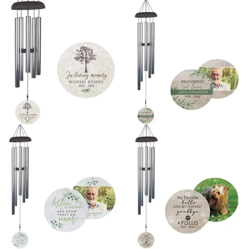 

24-inch commemorative tree-themed wind chime in watercolor style