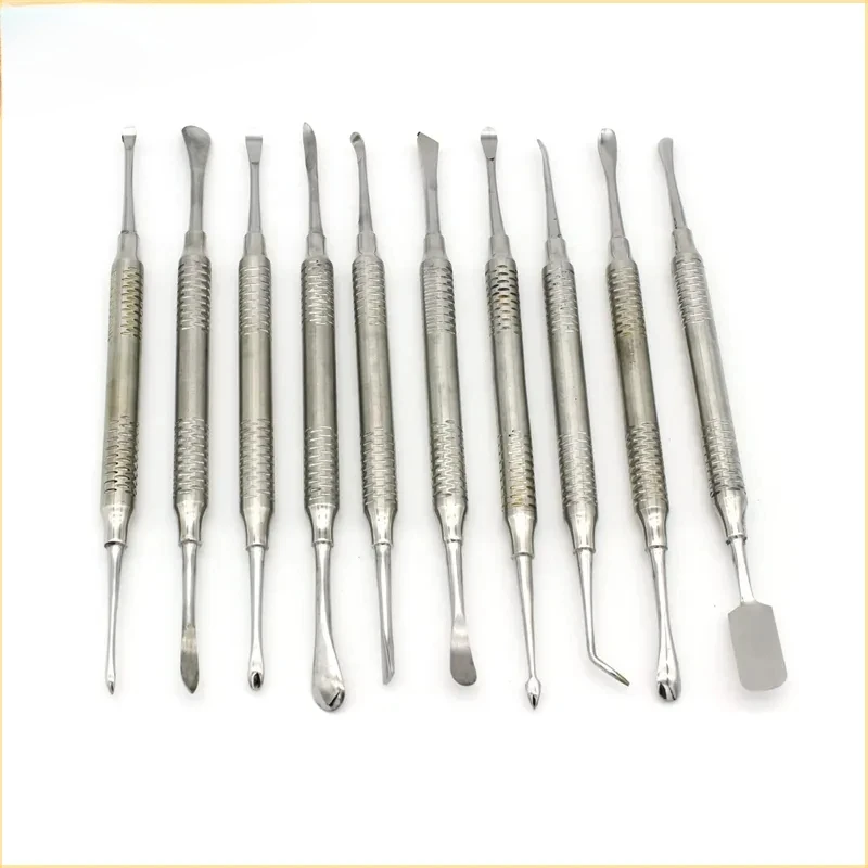 

10pcs/set Dental Implant Periosteal Elevator Reflecting Retracting Splitter Separator Dental Implant Sinus Lift Instruments