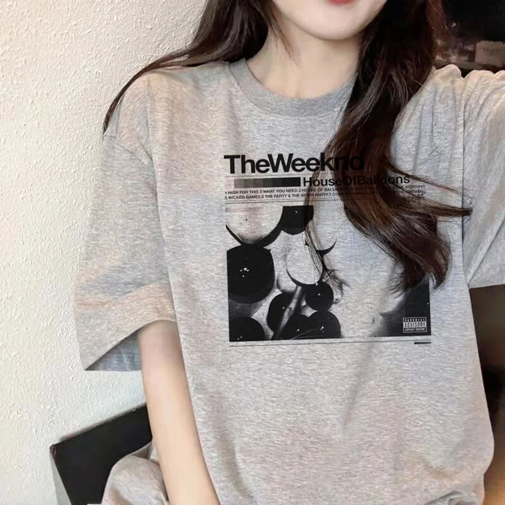 the Weeknd t shirt women designer t shirt girl streetwear clothing