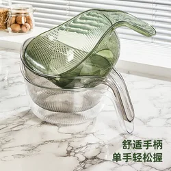 Rice Washing Filter Basket with Handle, Kitchen Gadget, Rice Washing Basin, Rice Washing, Fruit Basket, Drain Basket, Household