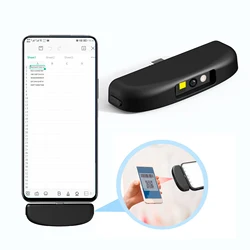 Mini 2D met Type C-interface Telefoon Mate Barcodescanner Zwart Voorraad Alle 1D 2D Barcode en Schermcode 32-bits CMOS