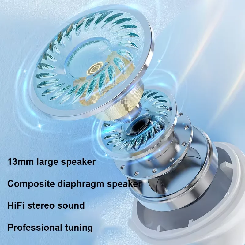 S ONY Wireless Earphone Bluetooth Headphone With Mic LED Power Display Earphones HD-Call HiFi Stereo Sound Earbuds For Air ipad