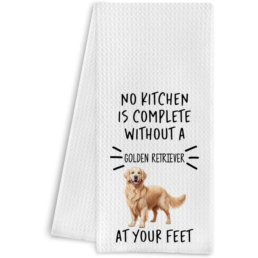 

Кухонные полотенца Golden Retriever Golden Retriever Подарки Golden Retriever Декор для кухни Golden Retriever Полотенце для посуды 16 X 24 I