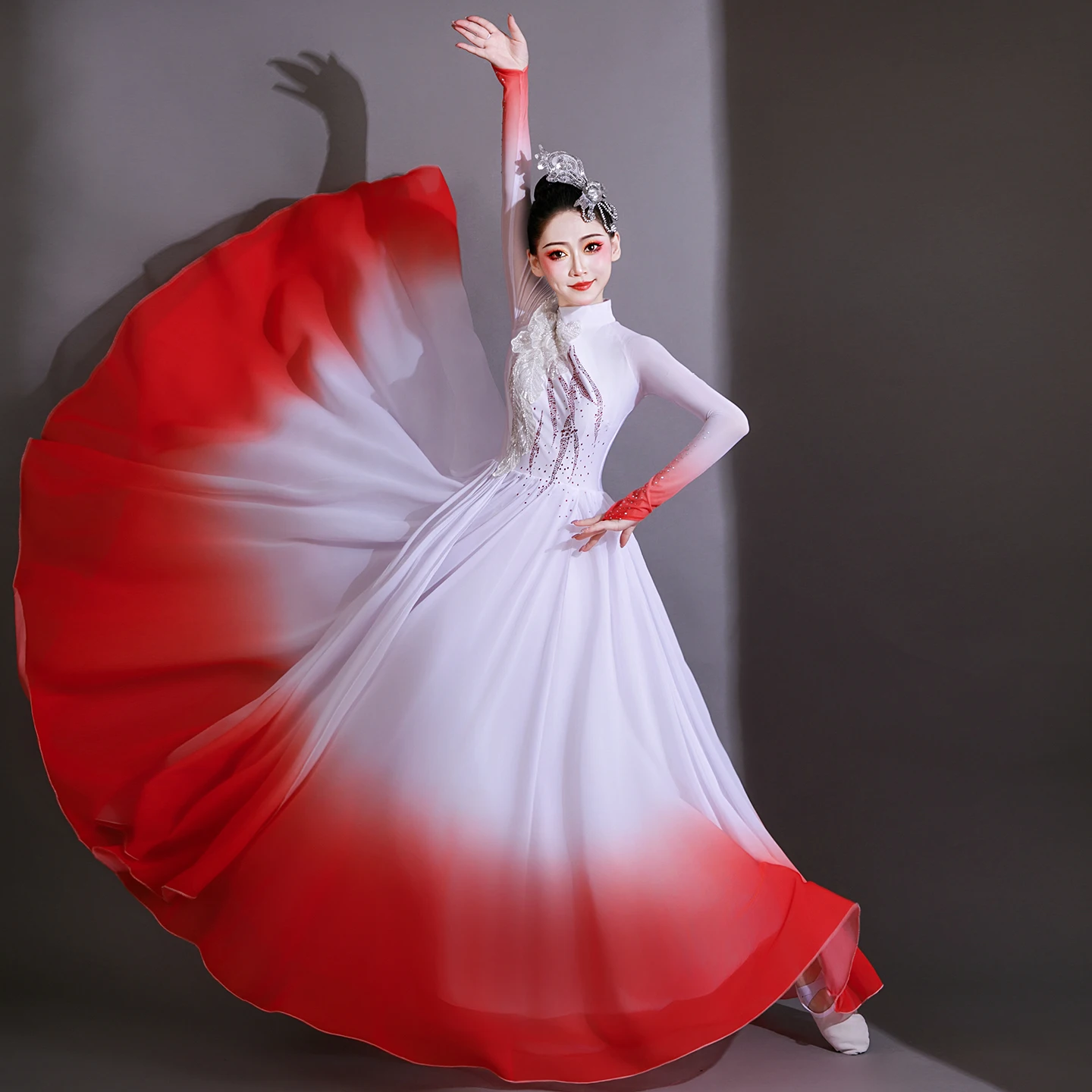 costume-de-danse-classique-rouge-jupe-maxi-pour-femmes-performance-sur-scene-danse-d'ouverture-ethnique-traditionnelle-faion-exclusive-en-ligne