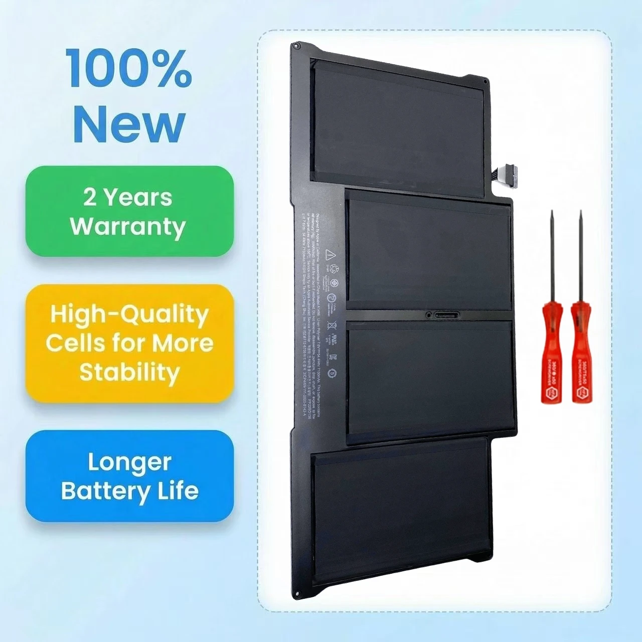 New A1496 A1405 Laptop Battery For Apple MacBook Air 13