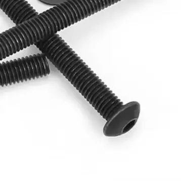 105pcs Black M5 Button Head Socket Cap Screws Nuts Washers Kit 10.9 Grade Alloy Steel Hex Bolt Set For Machinery Electronics Ass