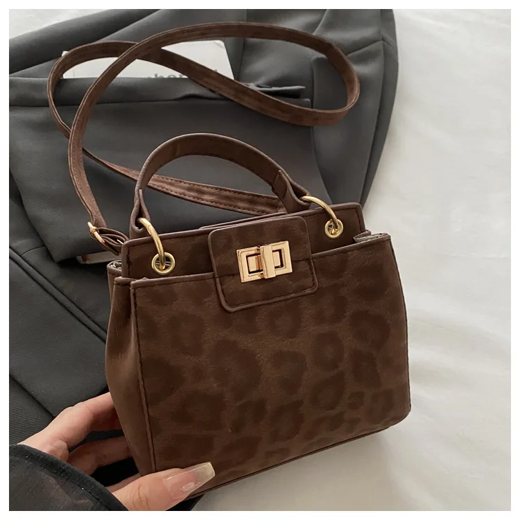 Schicke Bankett-Umhängetasche mit Leopardenmuster, stilvolle Damen-Einkaufstasche, Retro-Schloss-Handtasche, Schulter- und Unterarmtasche für den täglichen Gebrauch von Frauen – Detail 30