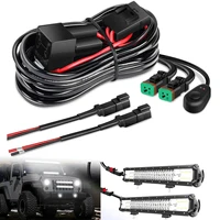 Kit de arnés de cableado DT de 2 núcleos, barras de luz LED, luces de conducción, arnés de cables LED todoterreno para camión, UTV, ATV