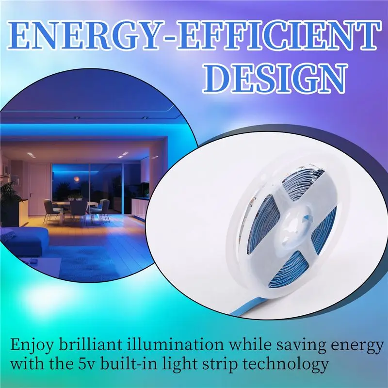 ضوء سحري LED مع ضوء LED ناعم بالألوان الكاملة، ضوء ديكور للجو 30 ضوءًا #2