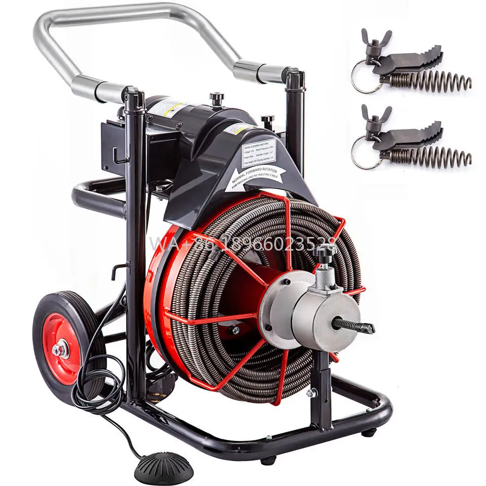 

Профессиональная машина для очистки трубопроводов, мощная машина для выемки канализации со змеей на продажу