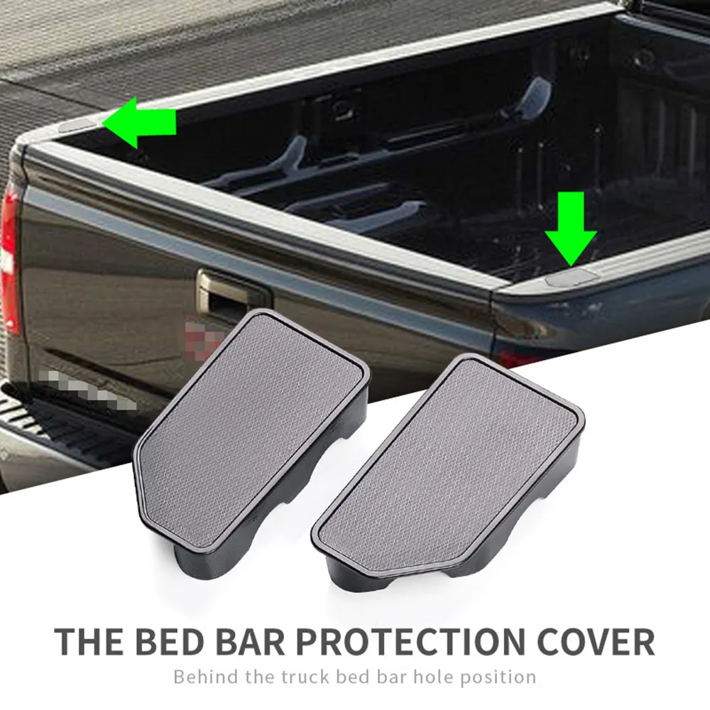 For Chevrolet Silverado 1500 2500 2500HD 3500 GMC Sierra 1500 2014~2018 Truck Bed Rail Stake Pocket Cover Caps Rail Hole Plugs