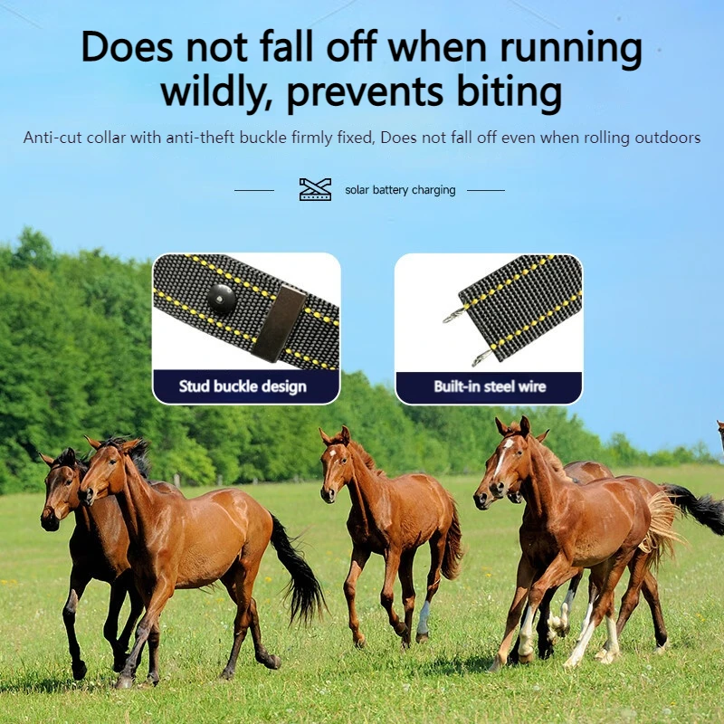Solar GPS Livestock Tracker for Cattle Sheep Horse Animal Location Tracking Device with Google Maps Outdoor Anti Lost Locator