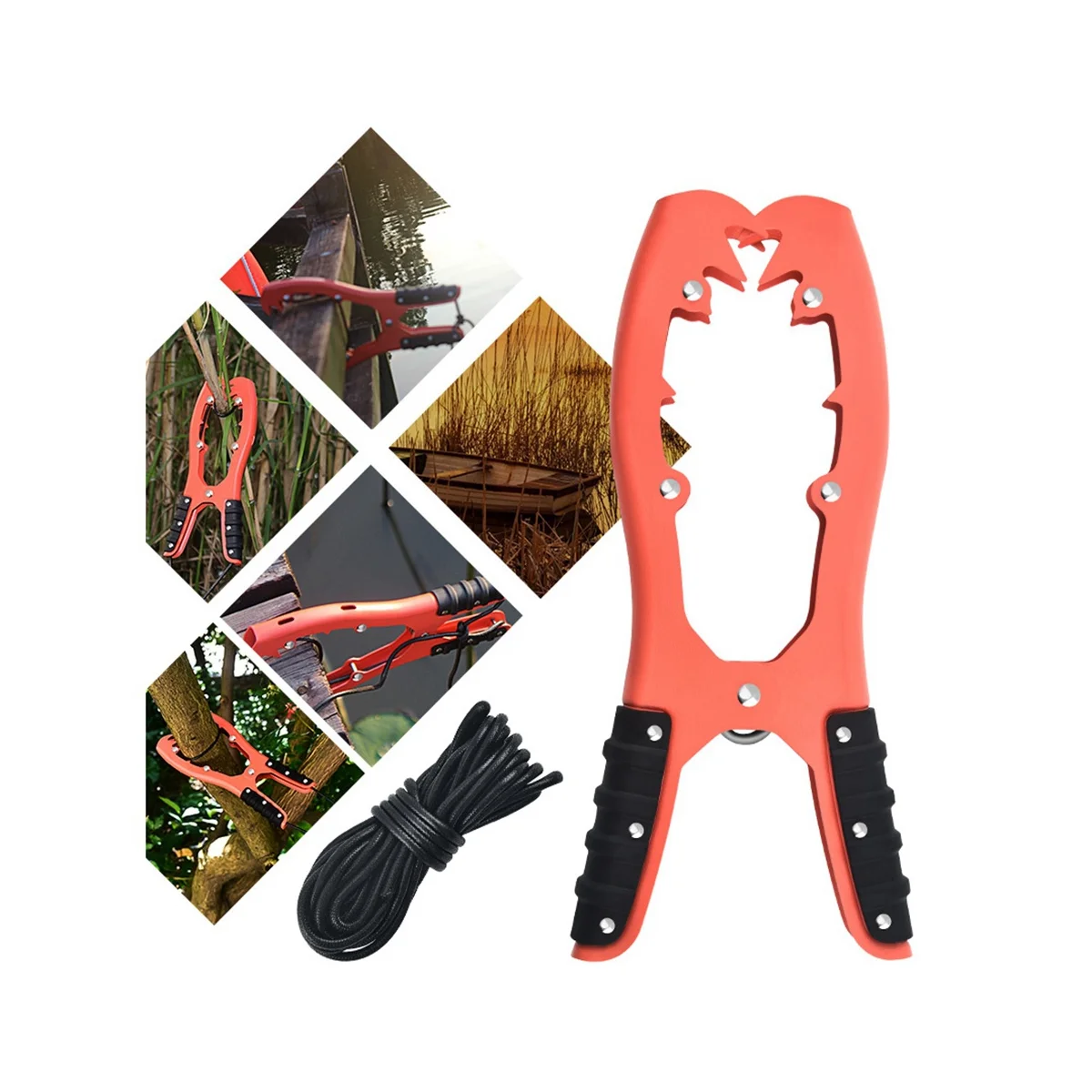 Kayak Anchor Grip,Canoe Anchor Grip,Brush Anchor Gripper Clamp for Tighter Bite and Easy Operation Rubber Non-Slip GripA