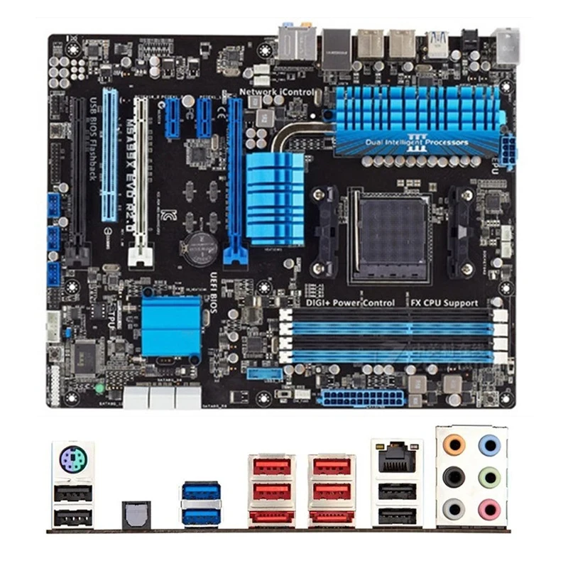 

AMD 990X 990FX M5A99X EVO R2.0 motherboard Used original Socket AM3+ AM3 DDR3 32GB USB3.0 SATA3 Desktop Mainboard