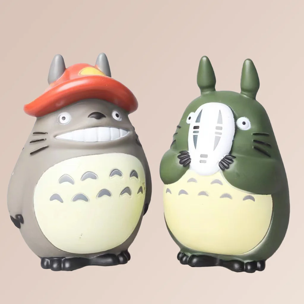 5개입 애니메이션 미야자키 하야오 시리즈 토토로 피규어 미니 스태츄 귀여운 장난감 방 장식품 PVC 책상 장식 컬렉션 모델 장난감