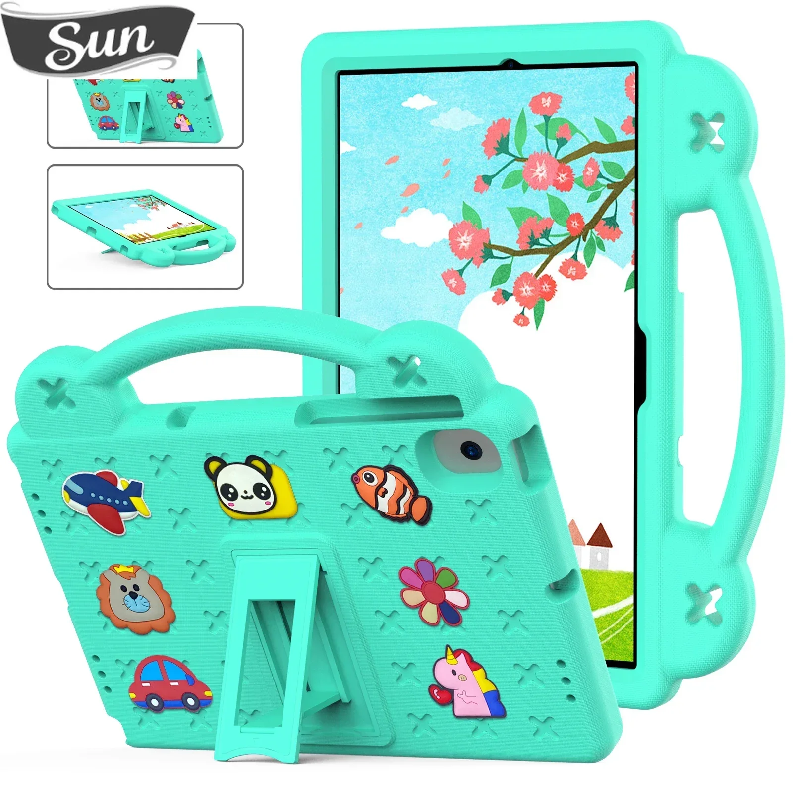 

Kids EVA Case for Samsung Tab A9 Plus A8 10.5 SM-X200 X205 S6 Lite 10.4 P610 P615 A7 Lite 8.7 SM-T220 T225 10.4 T500 T505 Cover