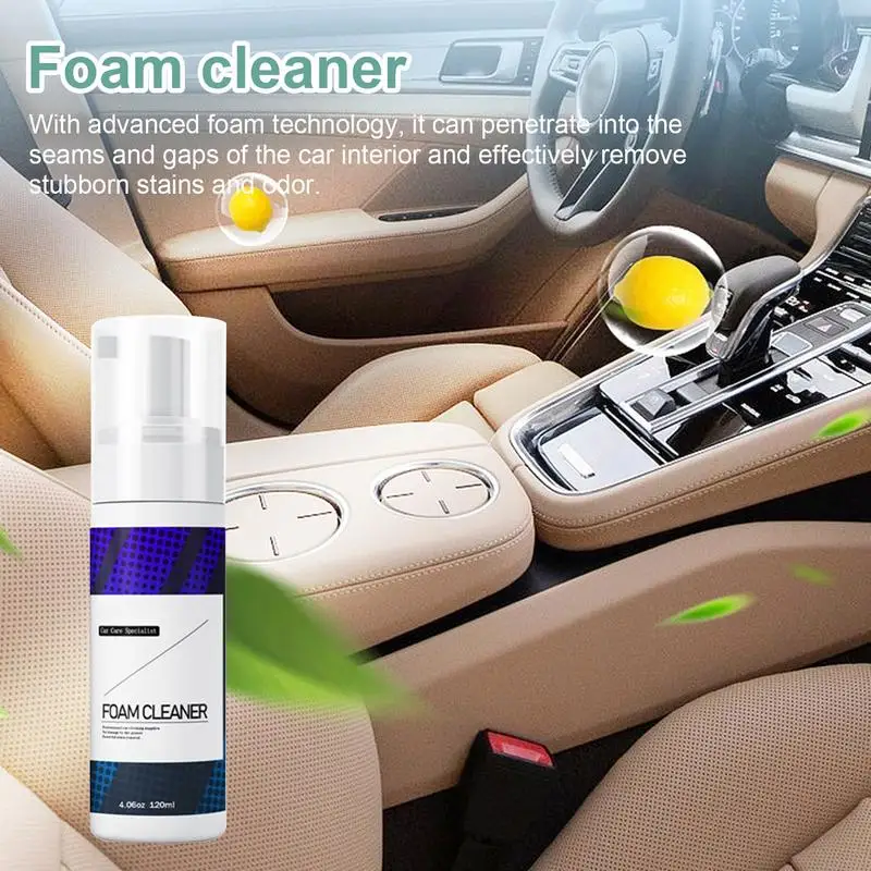 Detergente multifunzionale per schiuma per auto 30/120ml efficiente Spray detergente per interni auto efficace all'interno dell'auto detergente Spray per dettagli auto