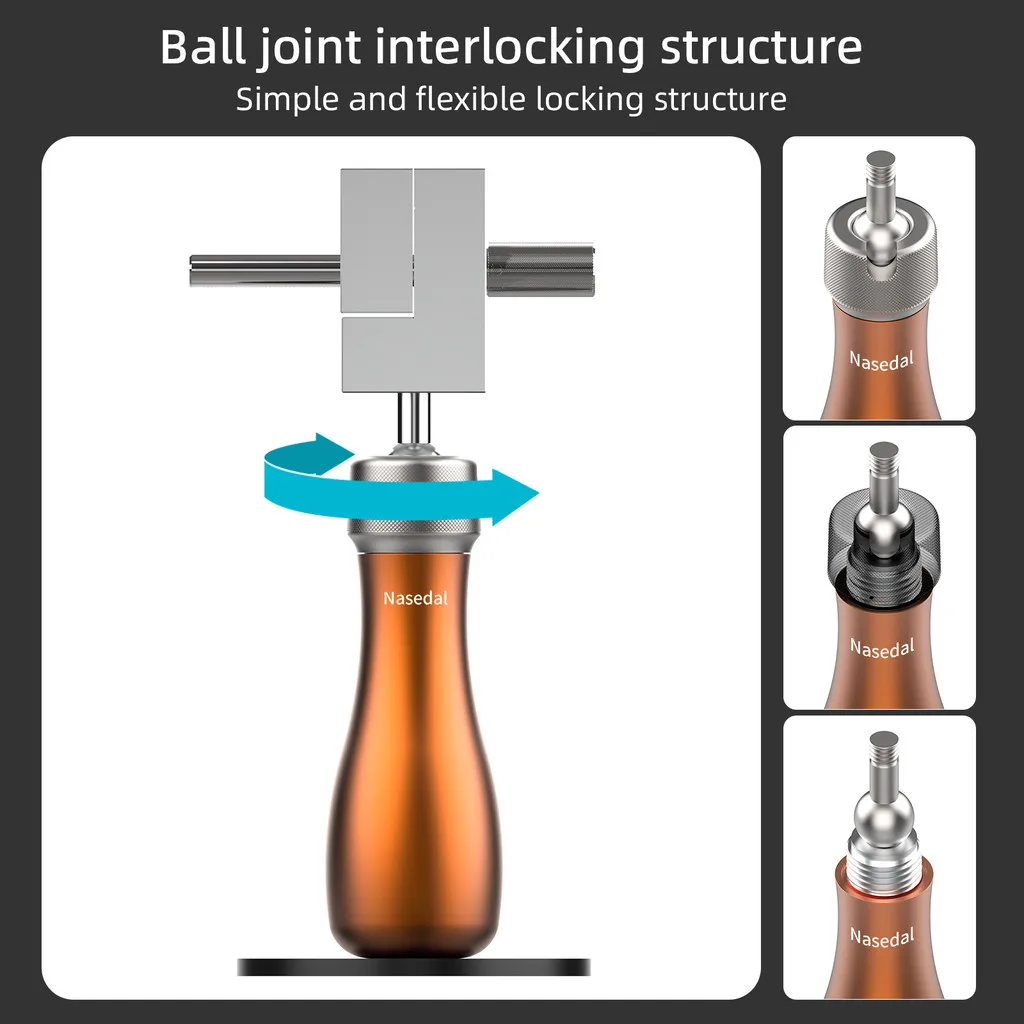 Nasedal Palmare Mini Morsa Stazione di Lavoro Portatile 2in1 Morsetto Strumento per Gundam Modello in Scala di Costruzione Artigianato Fai da Te Progetti di Precisione