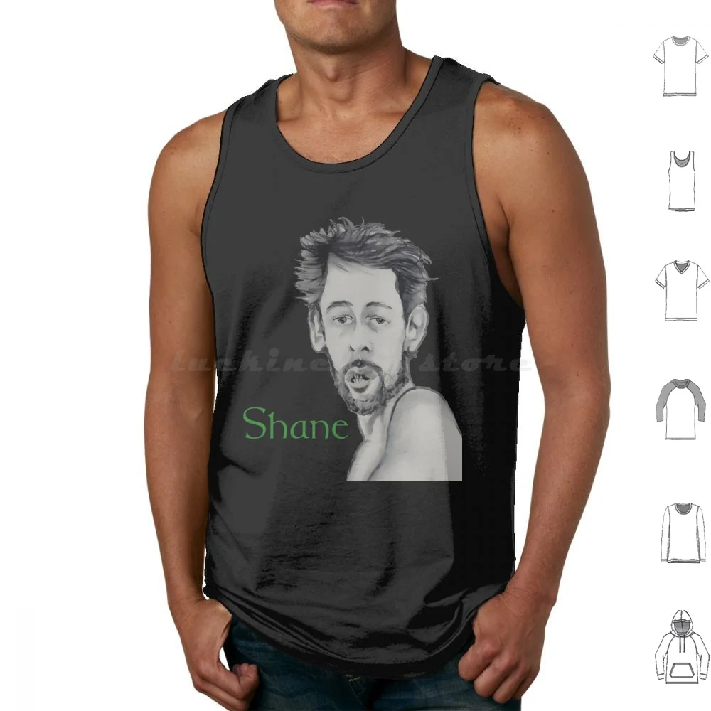 Original Portrait Of Shane. Tank Tops Print Cotton Shane Macgowan Shane Pogues The Pogues Fairytale Of New York Shane Rip