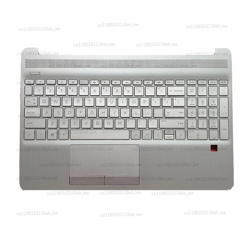 95%新しい L52155-001 HP 15S-DU DY DW ラップトップ C シェル指紋穴キーボード XMSJ