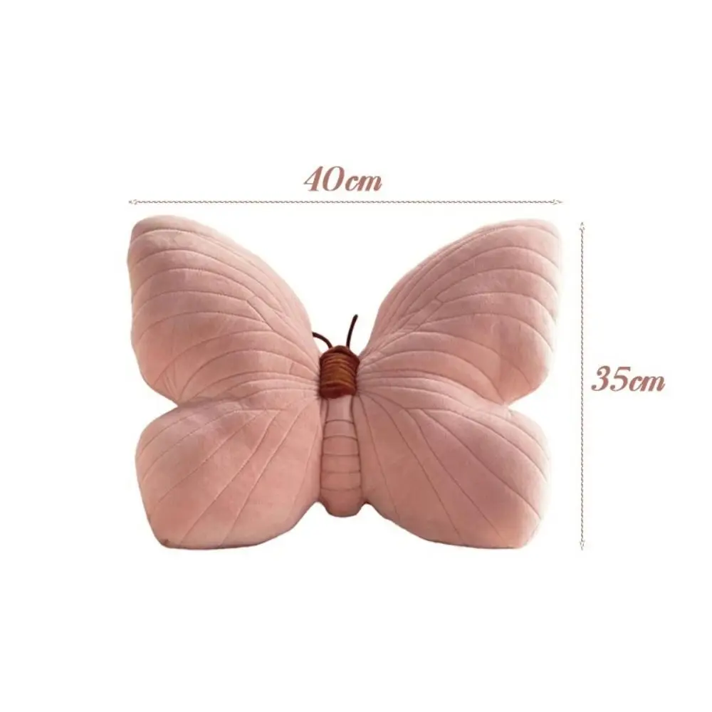 New Cute Butterfly Pillow Girl Pink Toy Soft Stuffed Toy Throwing Pad Home Textile Cushion Sofa Decoration Bedhead Pillow