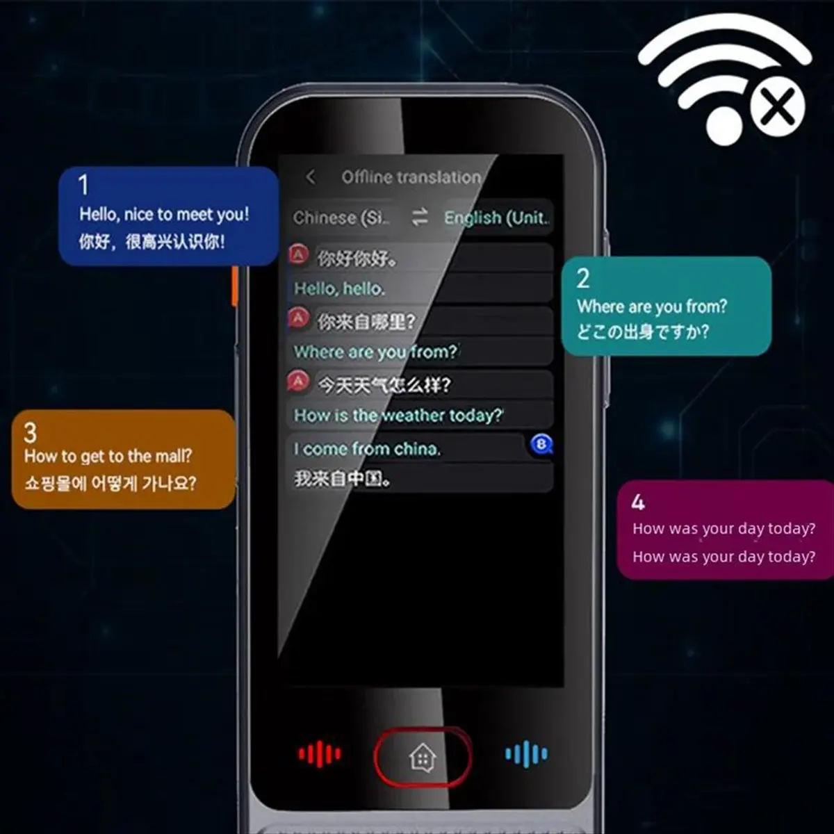 【dt56】traducteur-vocal-intelligent-m30-139-langues-en-ligne-14-langues-hors-ligne-wifi-enregistrement-photo-dictionnaire-t