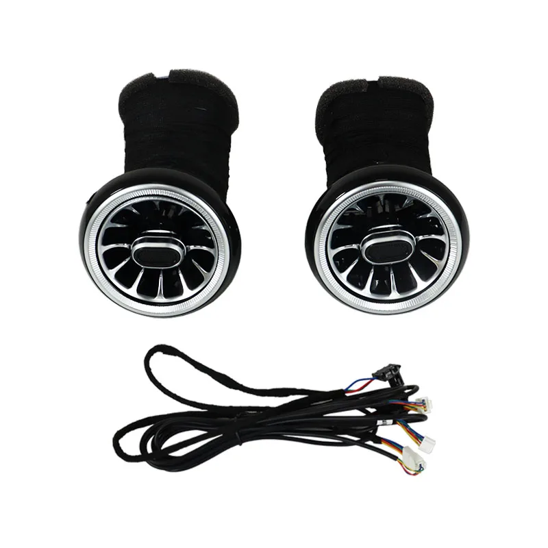 Car 2PCS LED Front Console Air Condition Replace AC Vent Turbo Outlet For Mercedes Benz C Class W204 2011 2012 2013 - Image 4