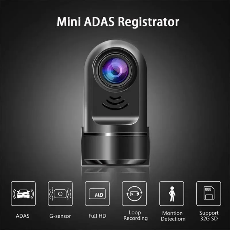 Mini Portable Car DVR Dash Cam, USB Dash Camera, HD Night Vision, Registrator Recorder for Android System