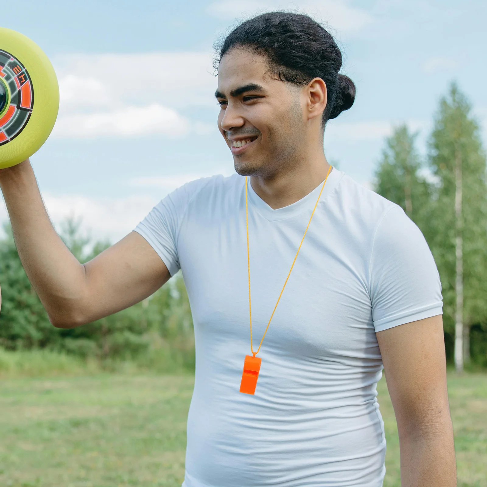 30 قطعة صفارات إنقاذ في الهواء الطلق خفيفة الوزن مقاوم للماء إشارة الطوارئ بصوت عال التخييم التنزه كرة القدم الحكم التدريب السلامة #5