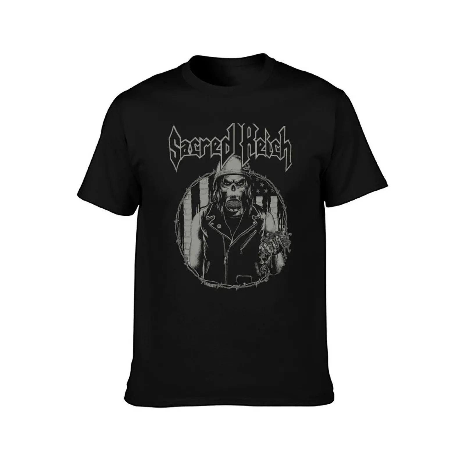 Sacred Reich T-Shirt Everyday Wear Basic Short Sleeve Top T-Shirt
