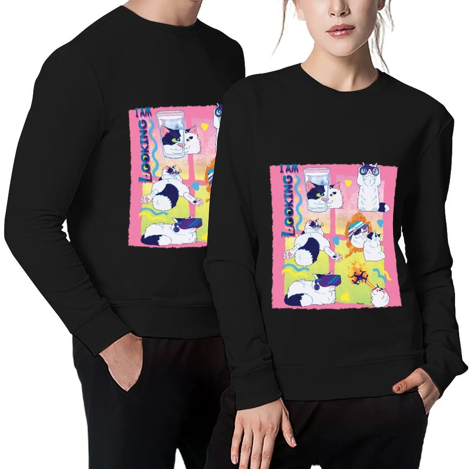 

B-lookin Pullover mens clothes anime clothing korean clothes male clothes hooded sweatshirt