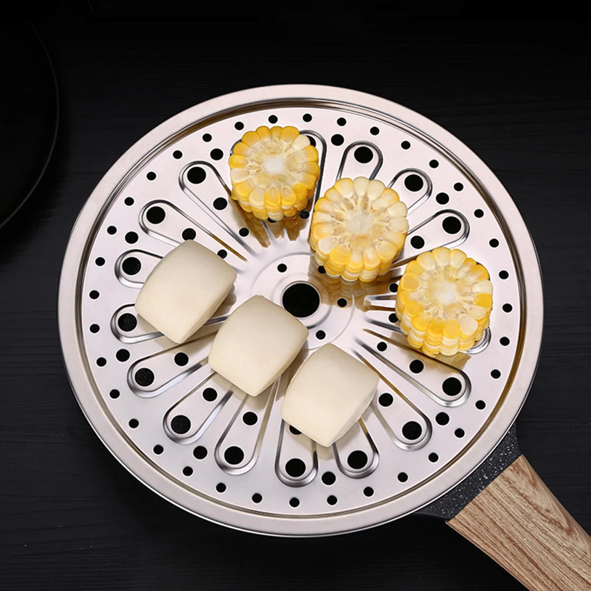 

Stainless Steel Steamer Rack Canning Pressure Cooker Soup Pot Food Grade Steam Plate Baking Roasting Cooling