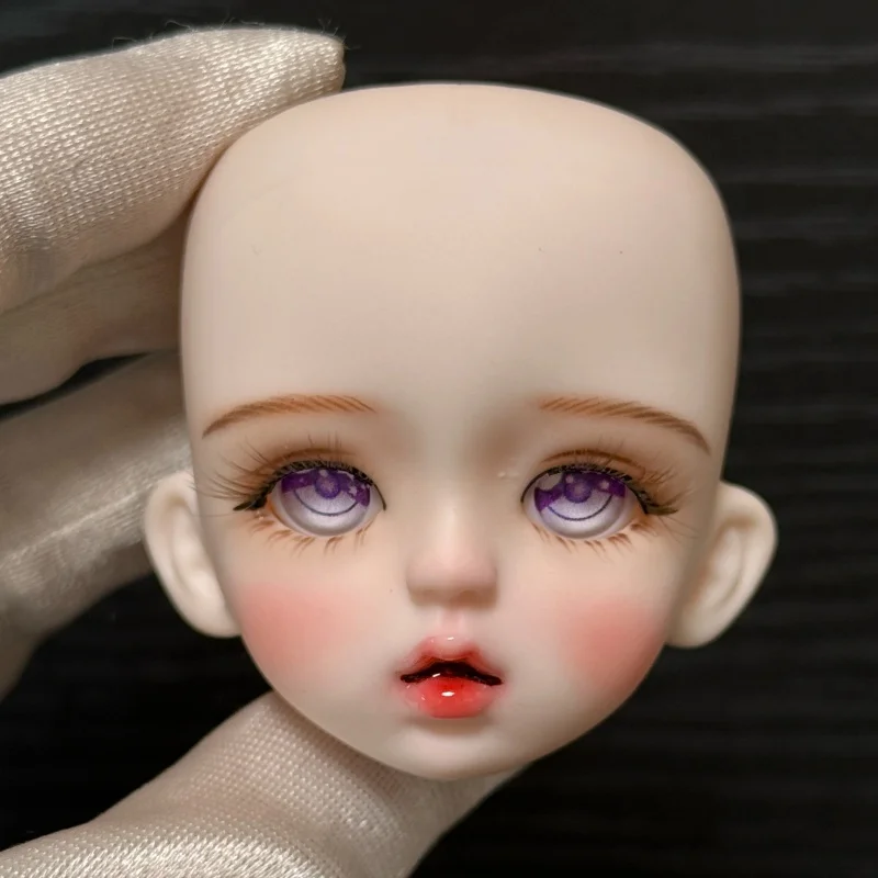 Głowa lalki 30 cm z oczami do głowy lalki BJD 1/6 lub całej lalki DIY do ćwiczeń makijażu ręcznego, prezent urodzinowy dla dziewczynek i córek