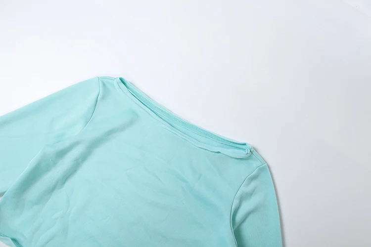 Weird Puss Lässiges, bequemes 2-teiliges Set für Damen, Herbsttrend, schräger Kragen, T-Shirts mit langen Ärmeln + lange Hosen, schlichte Outfits – Detail 5