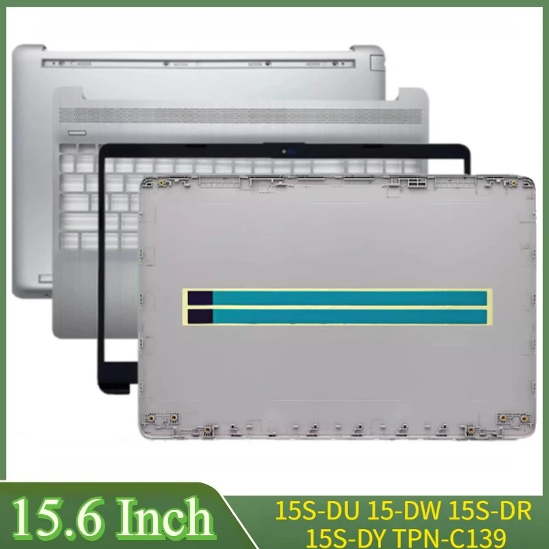 

15.6"Silver For 15-DW 15-GW 15S-DU 15S-DY 250 G8 G9 255 G8 Laptop LCD Back Cover Front Bezel Hinges Palmrest Bottom Case Cover