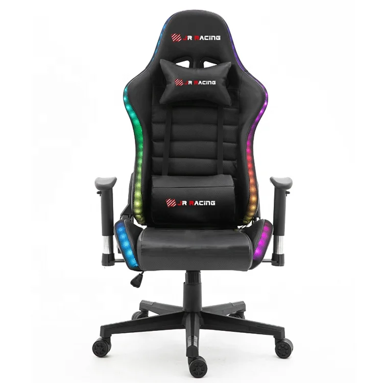 Ergonomic RGB gaming chair with LED light