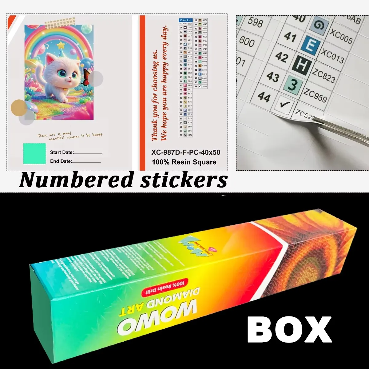 【Gheys_ Diamond Art】Seven-color elf Crystal AB Rhinestone Fairy Dust Rhinestone Perfect Resin Diamond