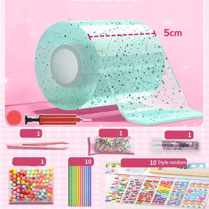 Nano Tape handgemachte Ballon Material Set Dekompression Ball weiche bunte Dekompression Ballon Eltern Kind Interaktion DIY