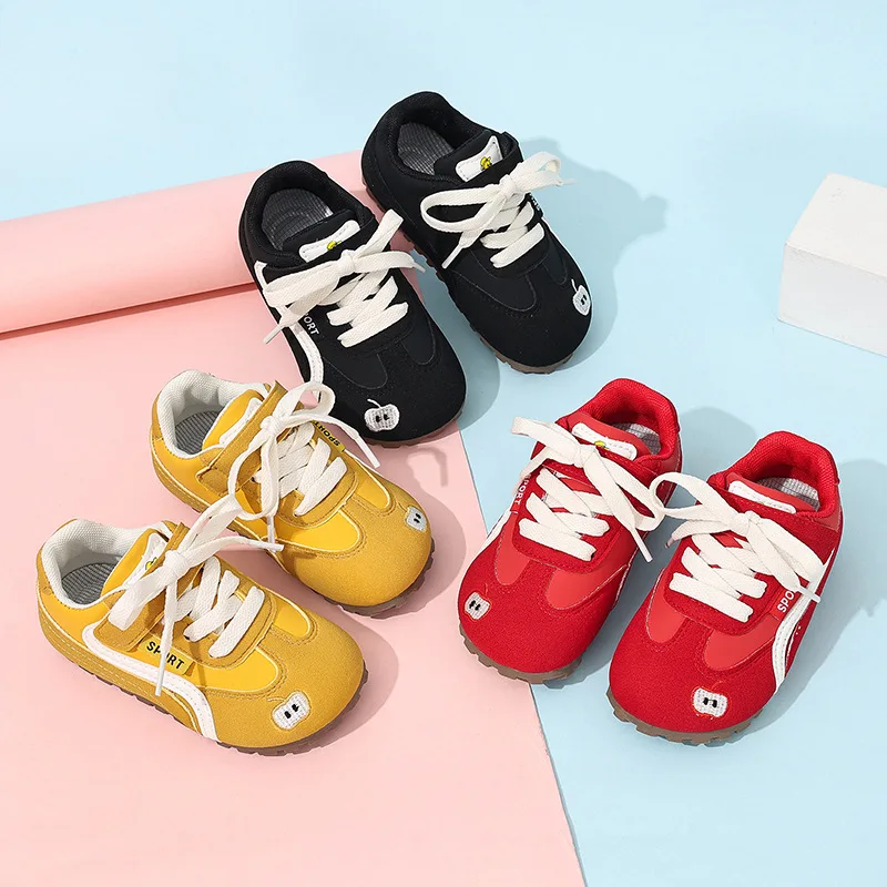 

Модные кроссовки для девочек, осенняя новая детская обувь, кроссовки на мягкой подошве, легкая детская спортивная обувь для мальчиков, брендовая дизайнерская обувь Кроссовки