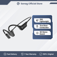 Sanag A5X True Bone Conduction Earphone Open Ear Bluetooth Wireless Sport Headphones Waterproof Headset 3D Stereo Sound